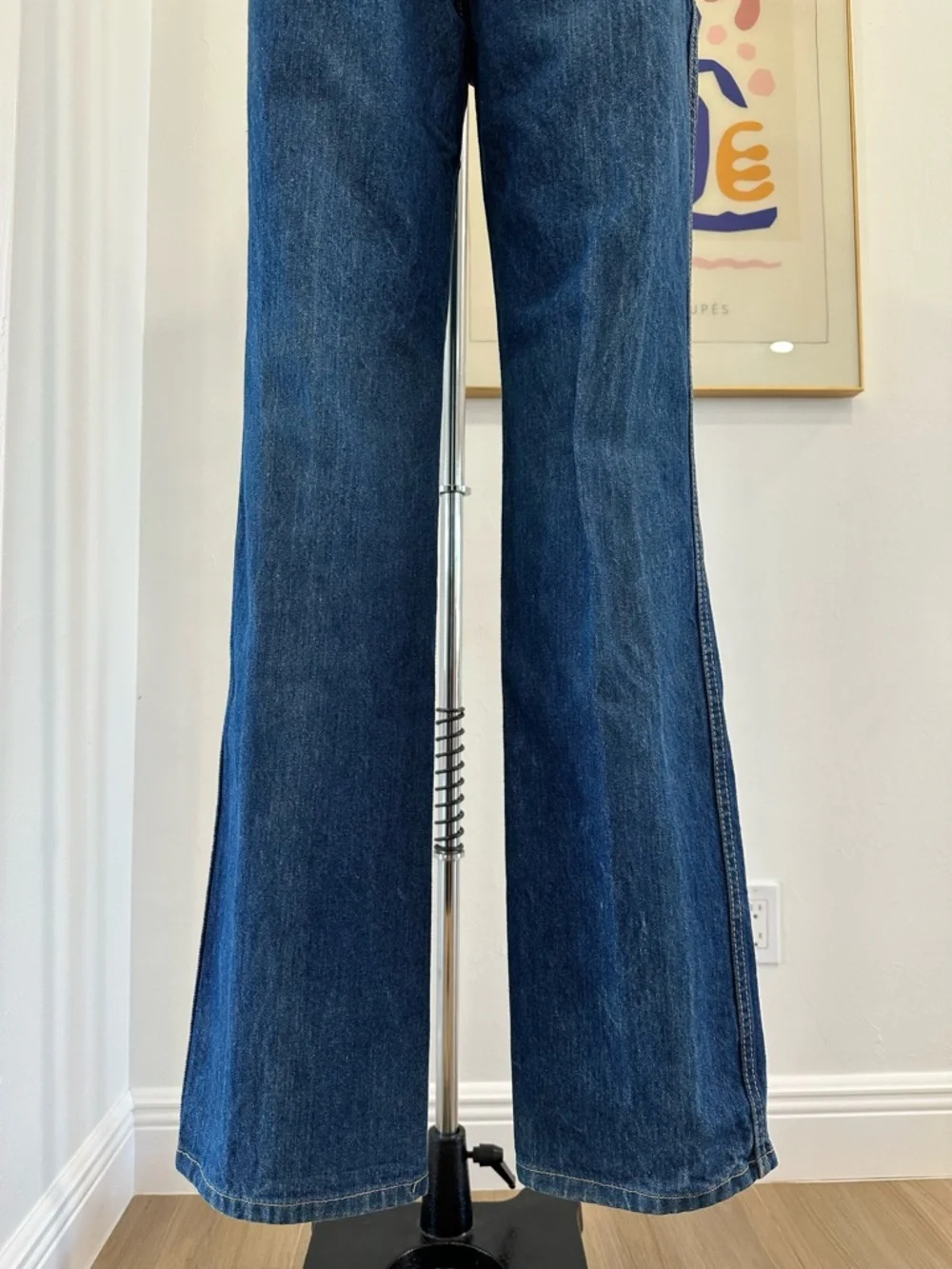 Vintage 70’s Classic High-Rise Straight Leg Jeans - Picture 12 of 16